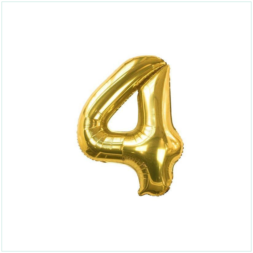 Number 4 Foil Balloon, Giant