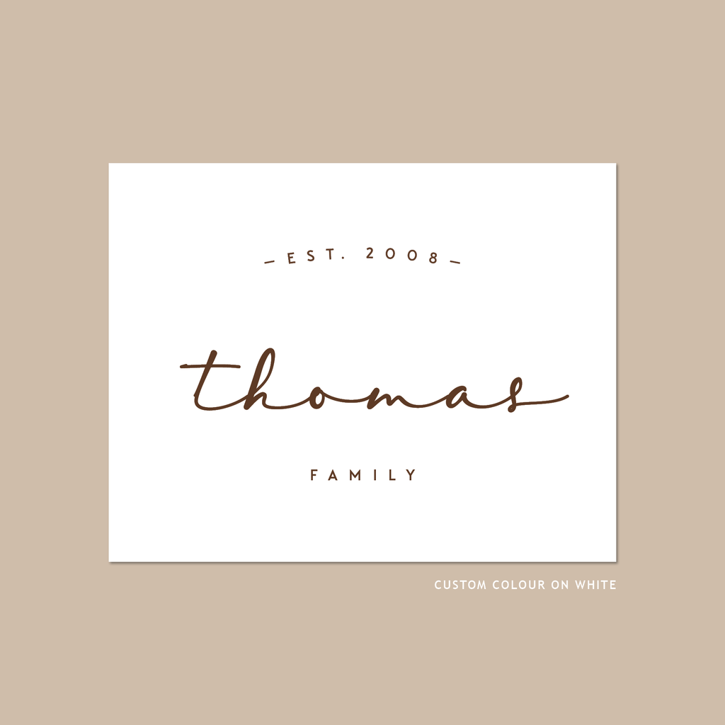 Family Name Art Print — DIY