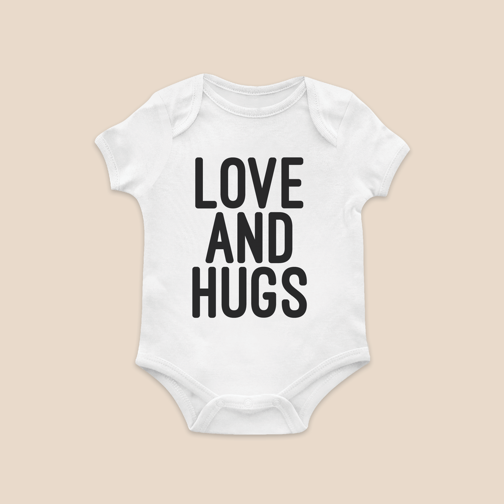"Love And Hugs" Baby Bodysuit