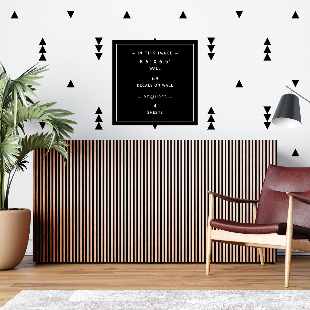 Triangle Wall Decals, Removable — HANDMADE