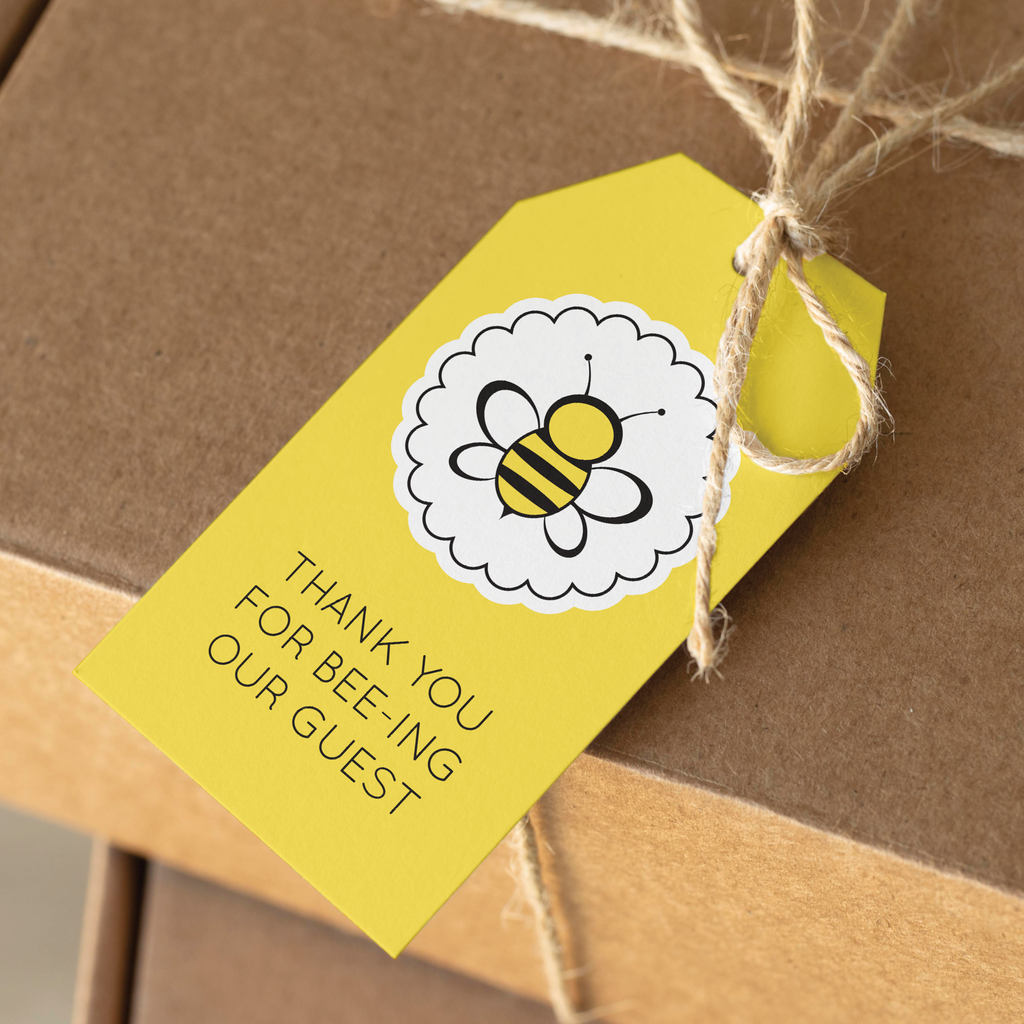 Bee Birthday Thank You Tags