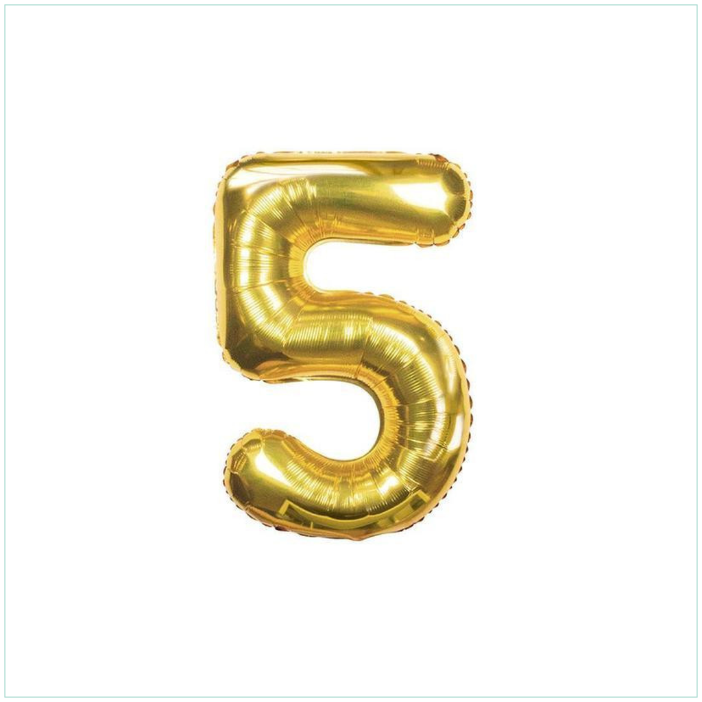 Number 5 Foil Balloon