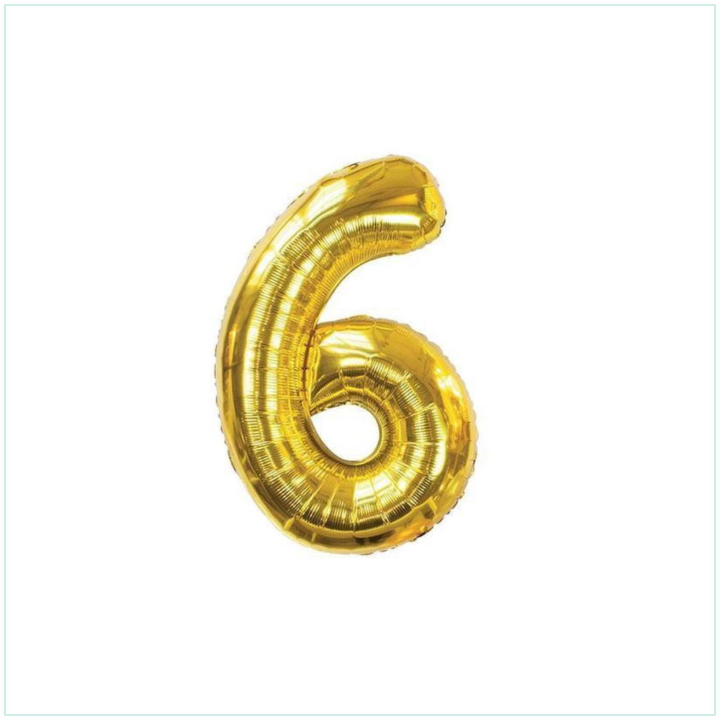 Number 6 Foil Balloon, Giant