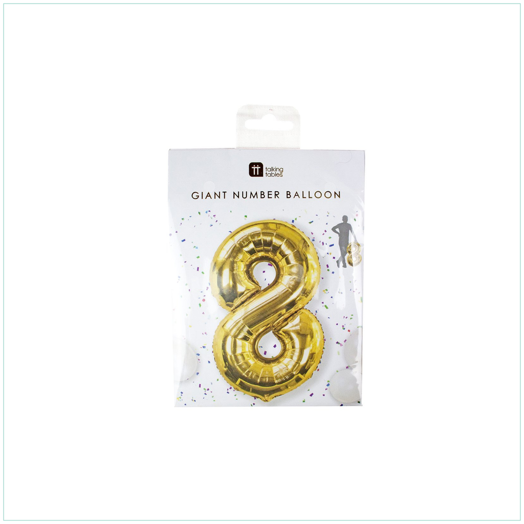 Number 8 Foil Balloon, Giant