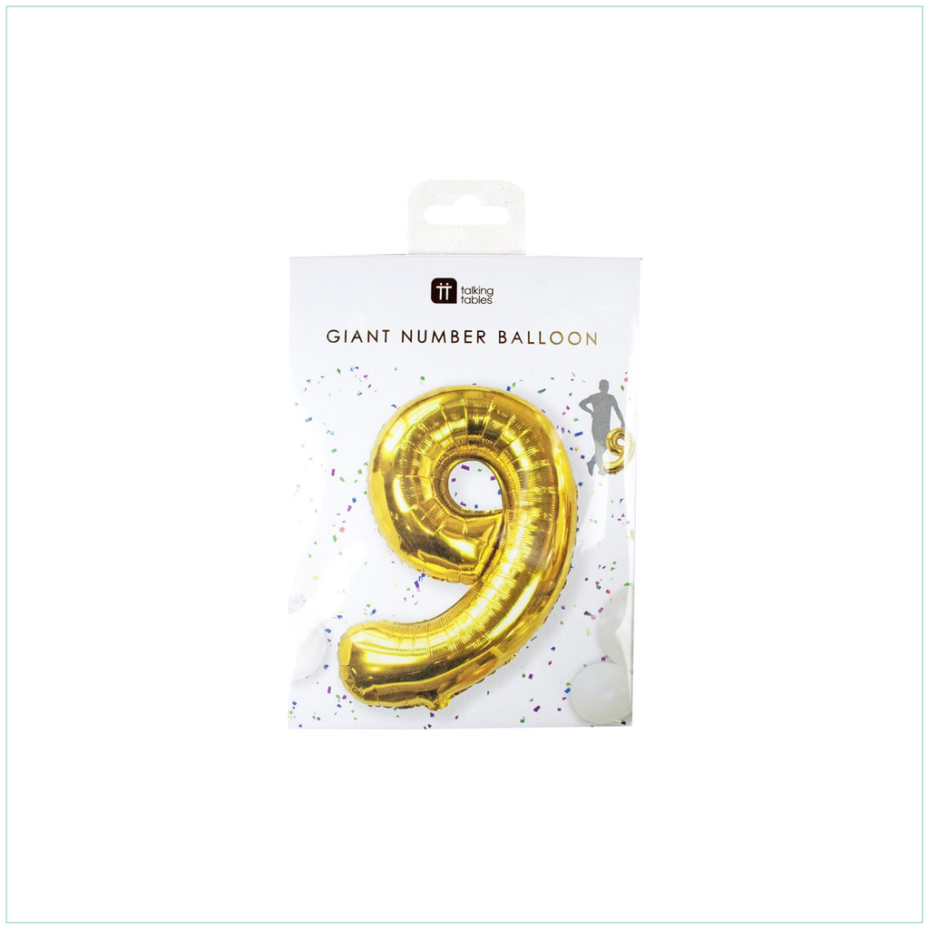 Number 9 Foil Balloon, Giant