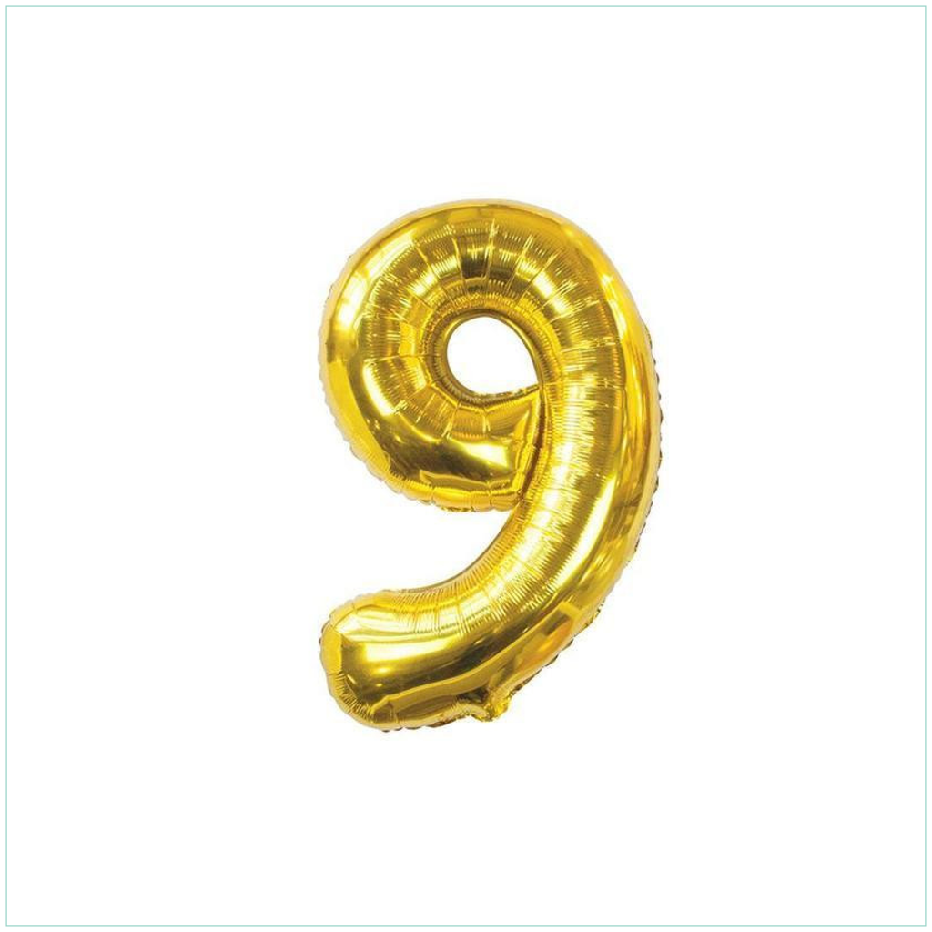 Number 9 Foil Balloon, Giant