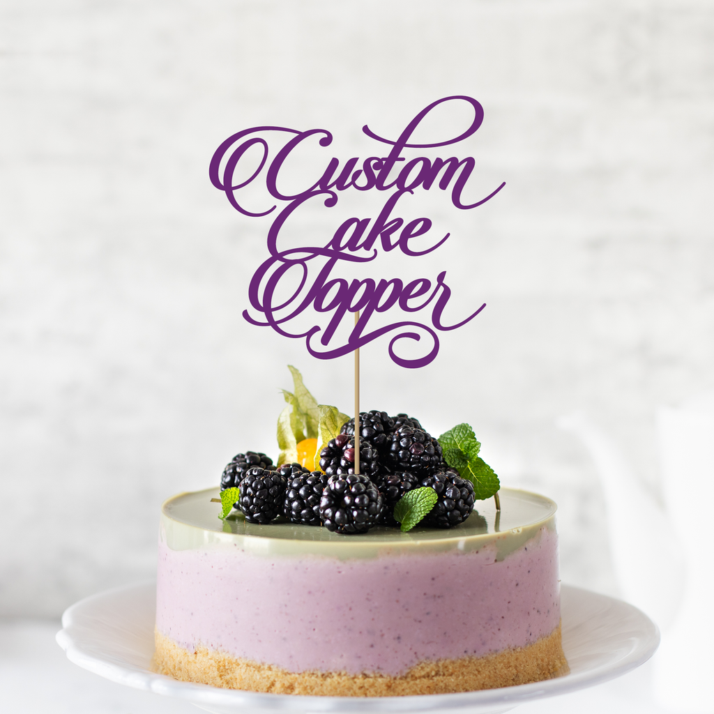 Custom Cake Topper (Calligraphy Font)