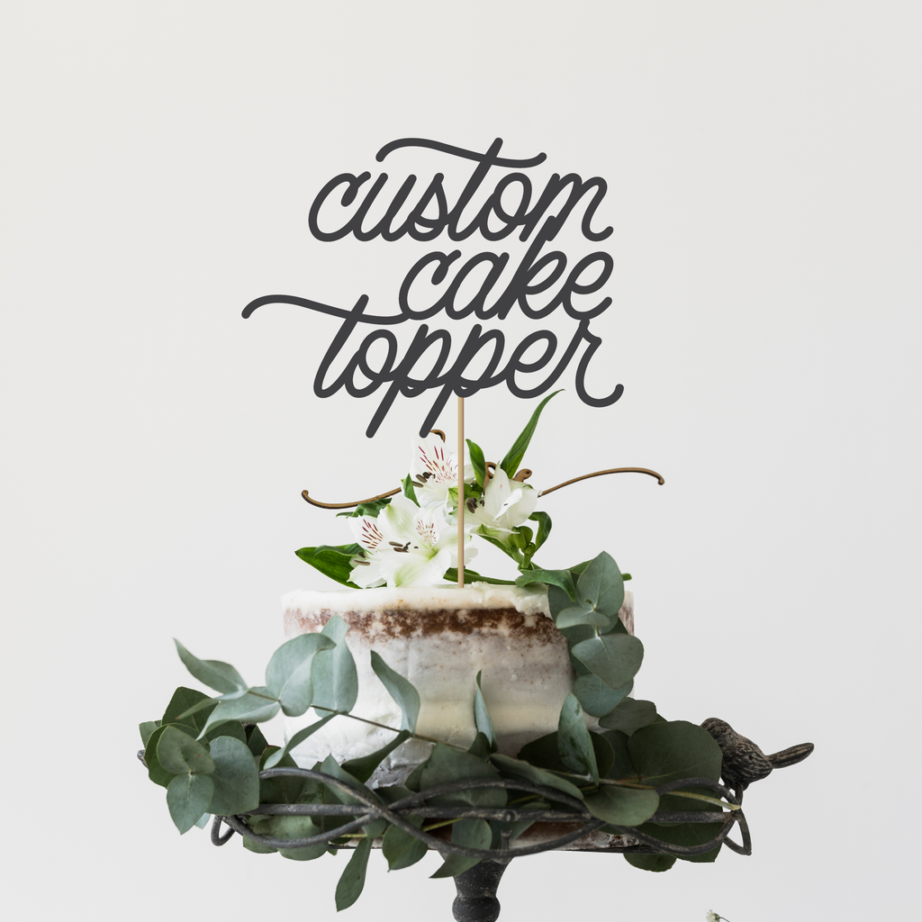 Custom Cake Topper (Retro Font)