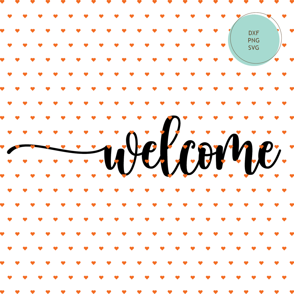 "Welcome" SVG Cut File, Doormat — INSTANT DOWNLOAD