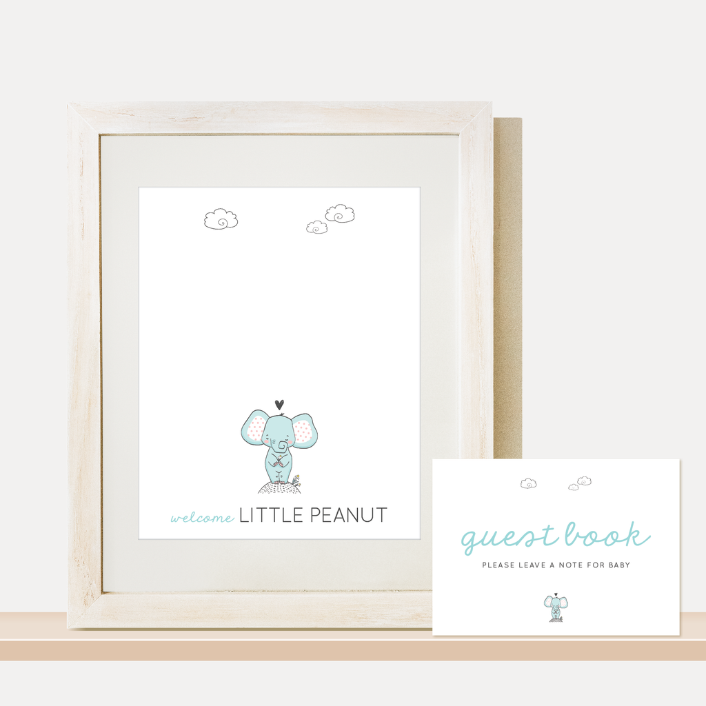 Elephant Baby Shower Guest Book