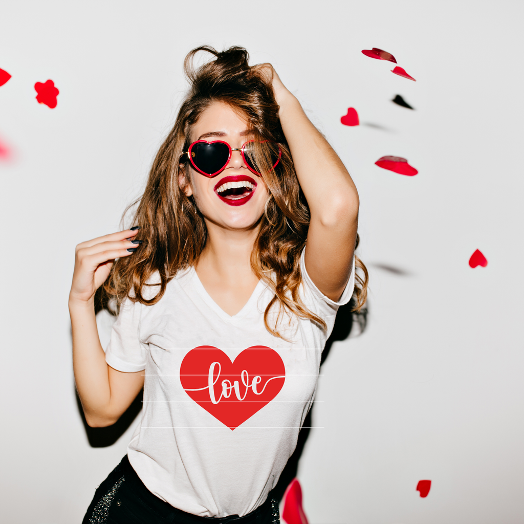 Free Cuttable: Valentine's Day "Love" Heart