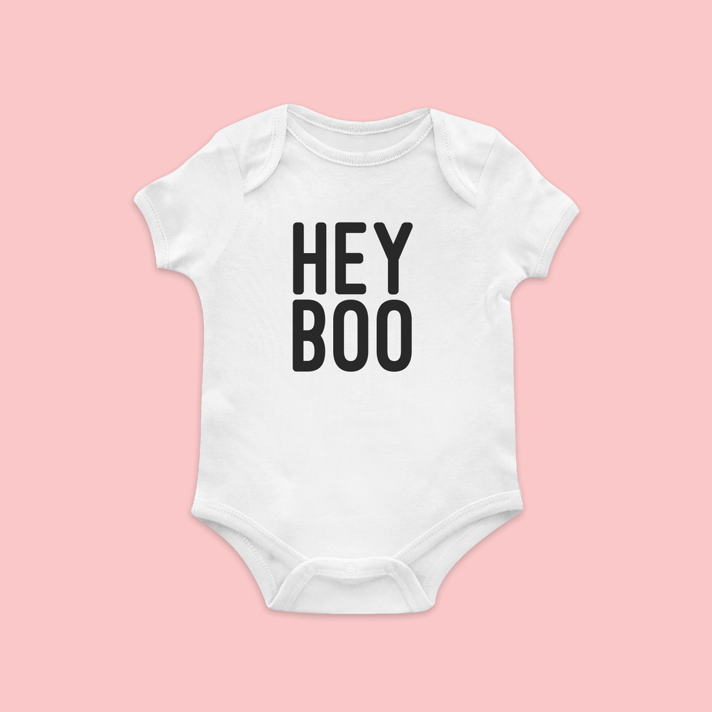"Hey Boo" Halloween Baby Bodysuit