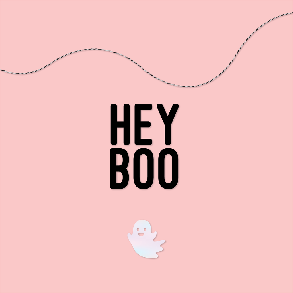 "Hey Boo" Halloween Banner