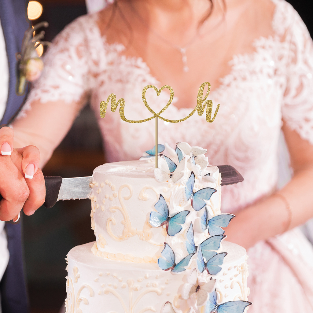 Initials Wedding Cake Topper