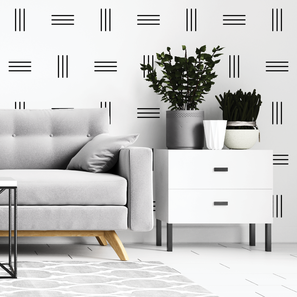 Line Wall Decals, Removable