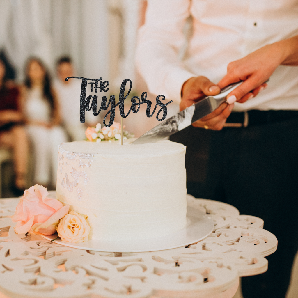 Name Wedding Cake Topper