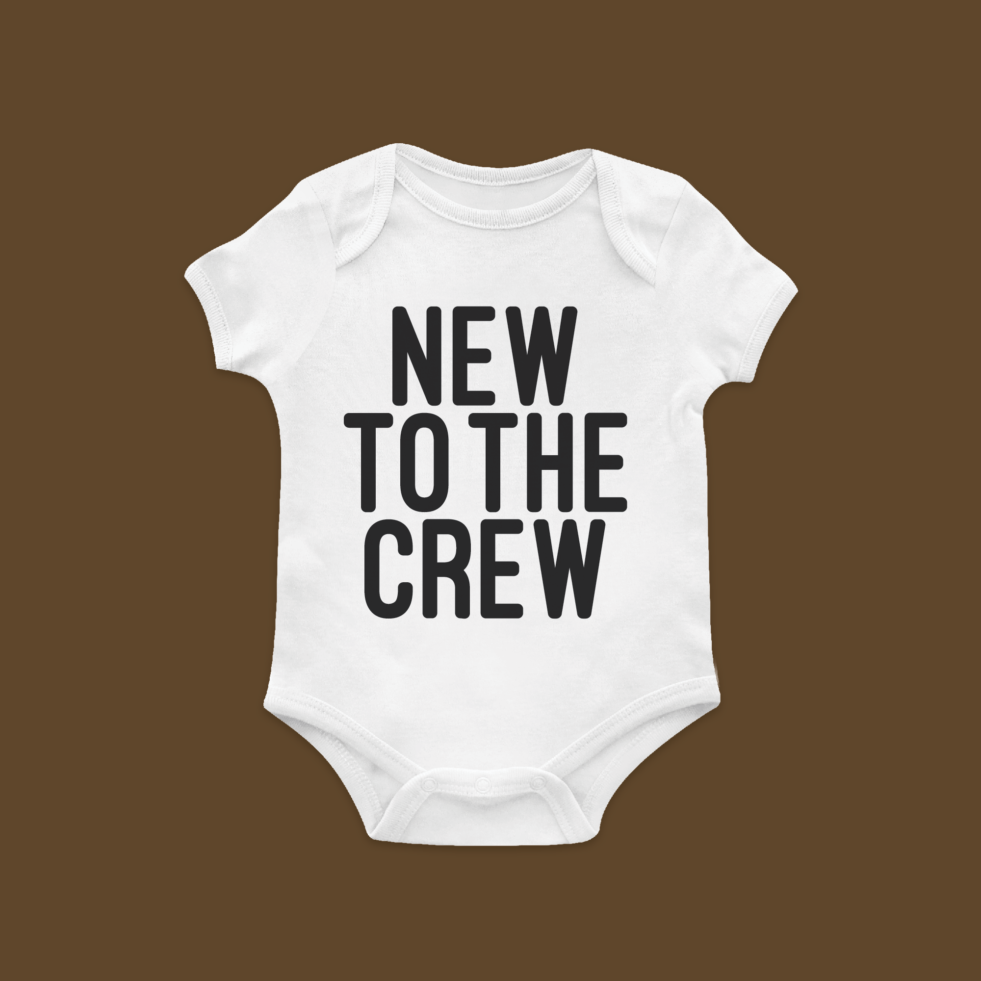 New To The Crew Baby Bodysuit — HANDMADE