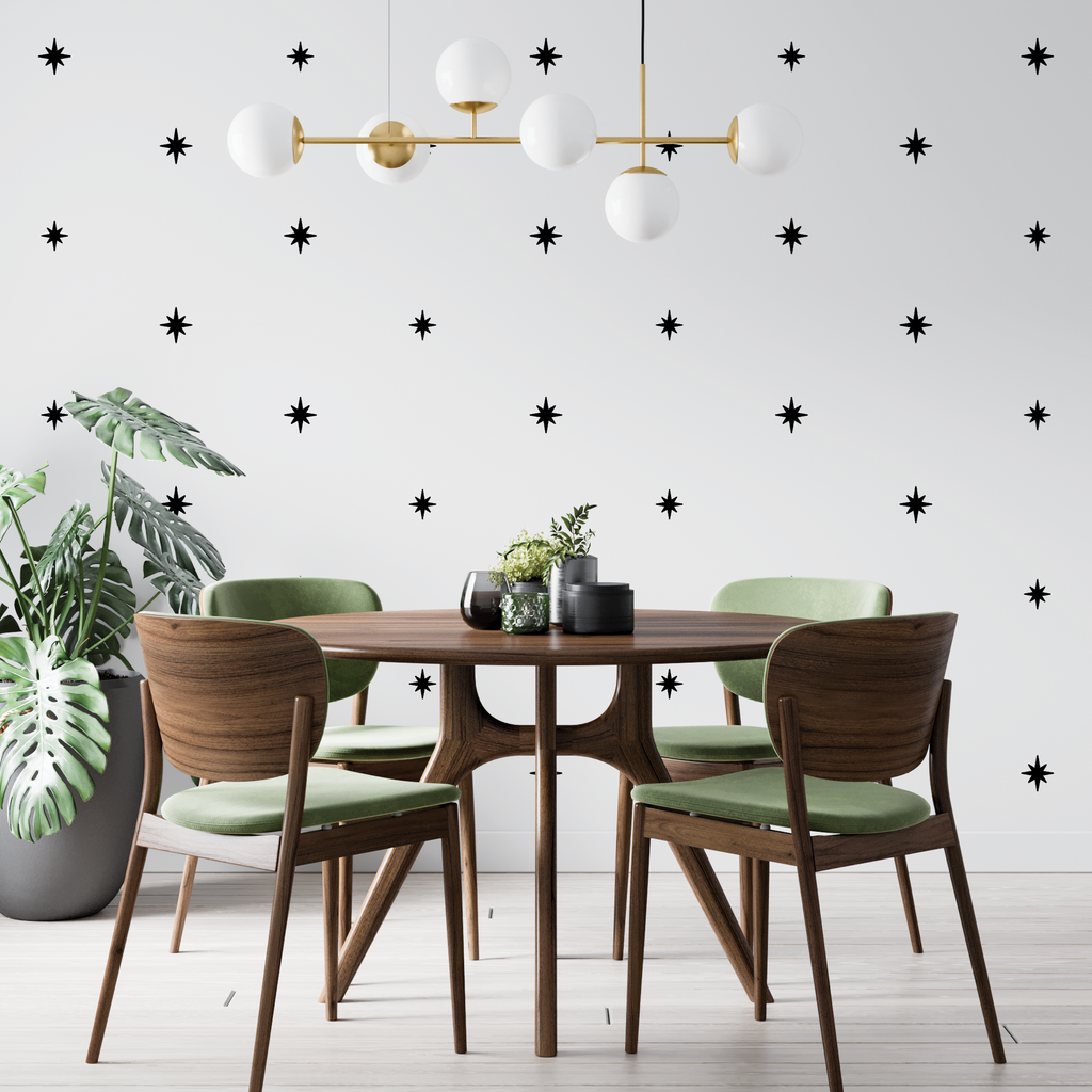 Starburst Wall Decals, Removable